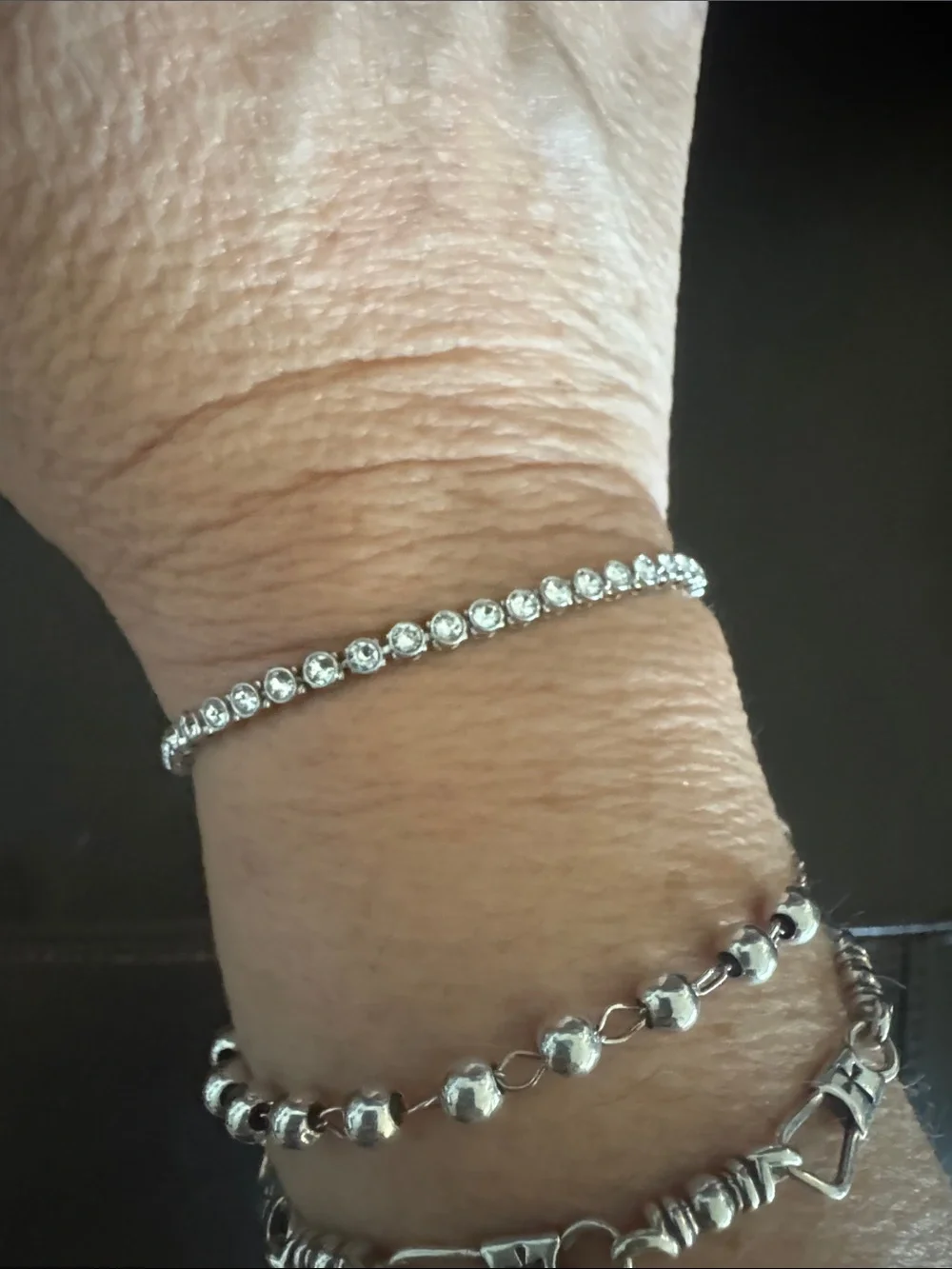 Swarovski Silver Crystal Tennis Bracelet